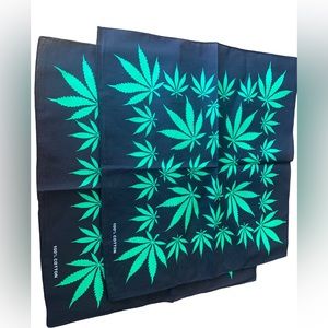2 pack Bandanas.  Weed Print.  New.